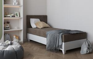 LAURA 1 čalúnená detská posteľ s úložným priestorom na posteľnú bielizeň s otváraním smerom nahor200x90cm