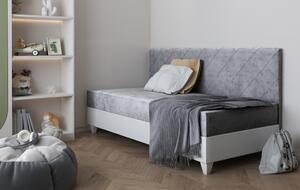 LAURA 2 čalúnená detská posteľ s úložným priestorom na posteľnú bielizeň s otváraním smerom nahor200x90cm