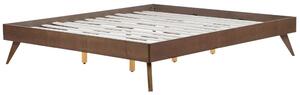 Manželská posteľ 180 cm BERRY (s roštom) (tmavé drevo). Vlastná spoľahlivá doprava až k Vám domov. 1007181