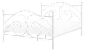 Manželská posteľ 160 cm DIROU (s roštom) (biela). Vlastná spoľahlivá doprava až k Vám domov. 1007237