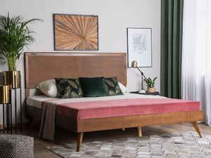 Manželská posteľ 160 cm ISTA (s roštom) (tmavé drevo). Vlastná spoľahlivá doprava až k Vám domov. 1007295