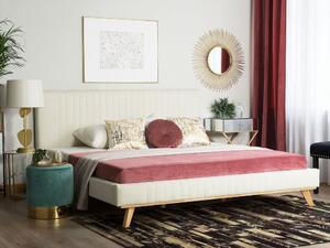 Manželská posteľ 160 cm TALLE (s roštom) (béžová). Vlastná spoľahlivá doprava až k Vám domov. 1007529