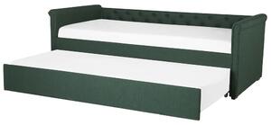 Rozkladacia posteľ 90 cm LISABON (s roštom) (zelená). Vlastná spoľahlivá doprava až k Vám domov. 1007308