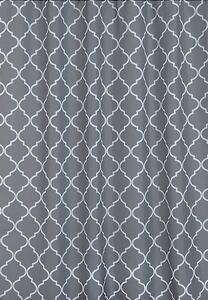 BISK Erga Peva, sprchový záves 180x200cm, polyester, šedá vzor Orient, ERG-06854