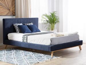Manželská posteľ 160 cm TALLE (s roštom) (modrá). Vlastná spoľahlivá doprava až k Vám domov. 1007531