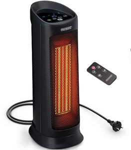 Ventilátorový ohrievač 2000 W - čierny