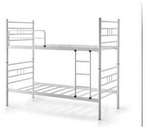 Biela poschodová detská posteľ 90x190 cm R70 – Kalune Design