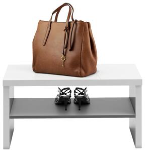 LAVICA DO PREDSIENE, antracitová, biela, 80/40/40 cm Xora - Skrine, Online Only