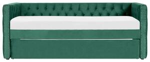Rozkladacia posteľ 90 cm GENSA (zelená) (s roštom). Vlastná spoľahlivá doprava až k Vám domov. 1023088