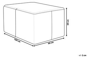 Poťah zahradného nábytku HALDI (169 cm) (nylon) (sivá). Vlastná spoľahlivá doprava až k Vám domov. 1019641