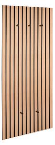 VEŠIAKOVÝ PANEL, čierna, dub artisan, 50/125/7 cm Xora - Vešiakové steny