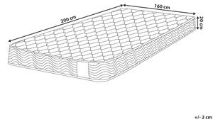 Taštičkový matrac 160x200 cm BALAR (stredne tvrdý). Vlastná spoľahlivá doprava až k Vám domov. 1022463