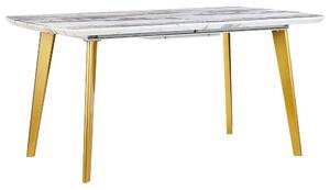 Jedálenský stôl MATTILDA (sivá + zlatá) (pre 6 až 8 osôb). Vlastná spoľahlivá doprava až k Vám domov. 1026739