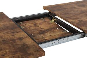 Jedálenský stôl HAWER (svetlé drevo + čierna) (pre 6 až 8 osôb). Vlastná spoľahlivá doprava až k Vám domov. 1026736