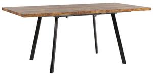 Jedálenský stôl HAWER (svetlé drevo + čierna) (pre 6 až 8 osôb). Vlastná spoľahlivá doprava až k Vám domov. 1026736