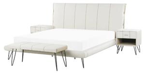Spálňa BETTEA (s posteľou 160x200 cm) (biela). Vlastná spoľahlivá doprava až k Vám domov. 1022627