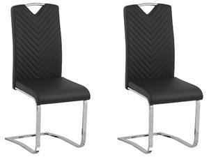 Set 2 ks. jedálenských stoličiek PINACCO (čierna). Vlastná spoľahlivá doprava až k Vám domov. 1026795