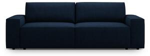 Tmavomodrá rozkladacia pohovka z textílie bouclé 247 cm Jodie – Micadoni Home