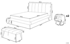 Spálňa BETTEA (s posteľou 160x200 cm) (béžová). Vlastná spoľahlivá doprava až k Vám domov. 1022628