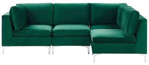 Rohová sedačka EVENA (zelená) (pre 4 osoby) (P). Vlastná spoľahlivá doprava až k Vám domov. 1026845