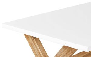 Záhradný stôl Olibia (akácia + biela). Vlastná spoľahlivá doprava až k Vám domov. 1035902