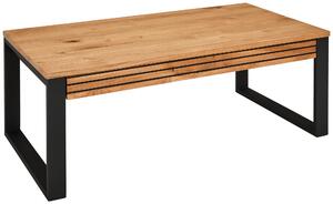 KONFERENČNÝ STOLÍK, prírodná farba, čierna, drevo, kov, 115/60/42 cm MID.YOU - Stolíky do obývačky, Online Only