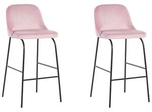 Set 2 ks. barových stoličiek NEKKE (ružová). Vlastná spoľahlivá doprava až k Vám domov. 1022681