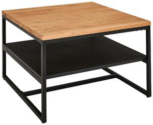 KONFERENČNÝ STOLÍK, prírodná farba, čierna, drevo, kov, 70/70/45,5 cm MID.YOU - Stolíky do obývačky, Online Only