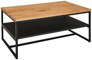 KONFERENČNÝ STOLÍK, prírodná farba, čierna, drevo, kov, 105/65/45,5 cm MID.YOU - Stolíky do obývačky, Online Only