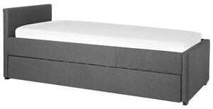 Rozkladacia posteľ 90 cm MERMAID (s roštom) (sivá). Vlastná spoľahlivá doprava až k Vám domov. 1007334