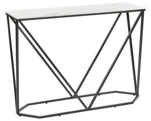 Konzolový stolík Hazie (biela + čierna). Vlastná spoľahlivá doprava až k Vám domov. 1075261
