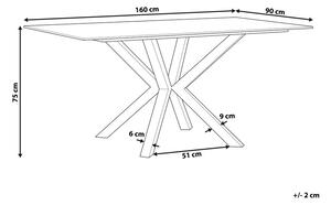 Jedálenský stôl Segin (sivá) (pre 6 osôb). Vlastná spoľahlivá doprava až k Vám domov. 1075709