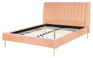 Manželská posteľ 160 cm MASALA (s roštom) (ružová). Vlastná spoľahlivá doprava až k Vám domov. 1022801