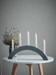 Sivá vianočná svetelná dekorácia Atle – Markslöjd