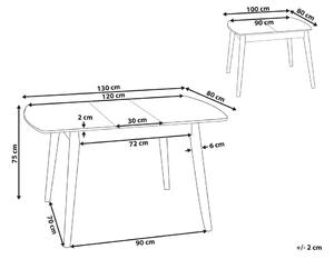 Jedálenský stôl Tommino (tmavé drevo) (pre 4 osoby). Vlastná spoľahlivá doprava až k Vám domov. 1076183
