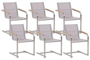 Set 6 ks. záhradných stoličiek COLSO (béžová). Vlastná spoľahlivá doprava až k Vám domov. 1022953