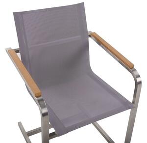 Set 2 ks. záhradných stoličiek COLSO (sivá). Vlastná spoľahlivá doprava až k Vám domov. 1022956