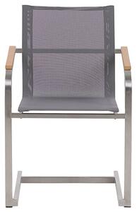 Set 2 ks. záhradných stoličiek COLSO (sivá). Vlastná spoľahlivá doprava až k Vám domov. 1022956