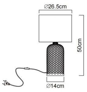 Globo 21735R - Stolná lampa SOFIE 1xE27/60W/230V červená