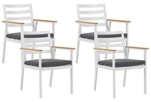 Set 4 ks. záhradných stoličiek COVELL (biela). Vlastná spoľahlivá doprava až k Vám domov. 1022985