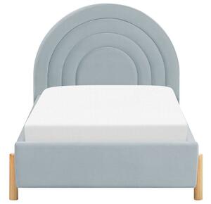 Jednolôžková posteľ 90 cm Annesile (modrá) (s roštom). Vlastná spoľahlivá doprava až k Vám domov. 1077527