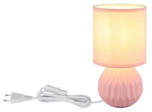 Globo 21730P - Stolná lampa SYLAS 1xE14/40W/230V ružová