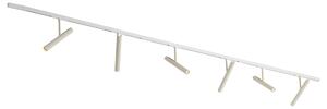 Moderný koľajnicový systém biely so 6 béžovými reflektormi 1-fázový - Slimline Avery