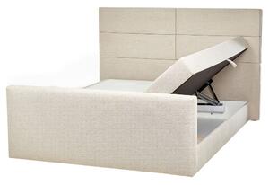 Manželská posteľ 160 cm Aoyun (sivá) (s roštom a matracom) (s úl. priestorom). Vlastná spoľahlivá doprava až k Vám domov. 1077691