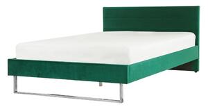 Manželská posteľ 140 cm BELAE (s roštom) (zelená). Vlastná spoľahlivá doprava až k Vám domov. 1023047
