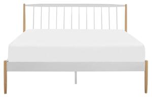 Manželská posteľ 160 cm MARES (s roštom) (biela). Vlastná spoľahlivá doprava až k Vám domov. 1023080