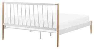 Manželská posteľ 160 cm MARES (s roštom) (biela). Vlastná spoľahlivá doprava až k Vám domov. 1023080