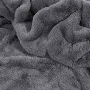 Goldea luxusná deka z mikrovlákna - tmavo sivá 150 x 200 cm