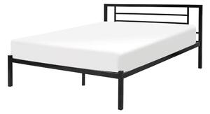 Manželská posteľ 140 cm Cush (čierna) (s roštom). Vlastná spoľahlivá doprava až k Vám domov. 1078519