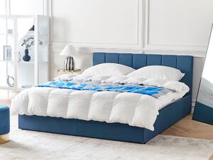 Manželská posteľ 160 cm Dabria (modrá) (s roštom) (s úl. priestorom). Vlastná spoľahlivá doprava až k Vám domov. 1078647